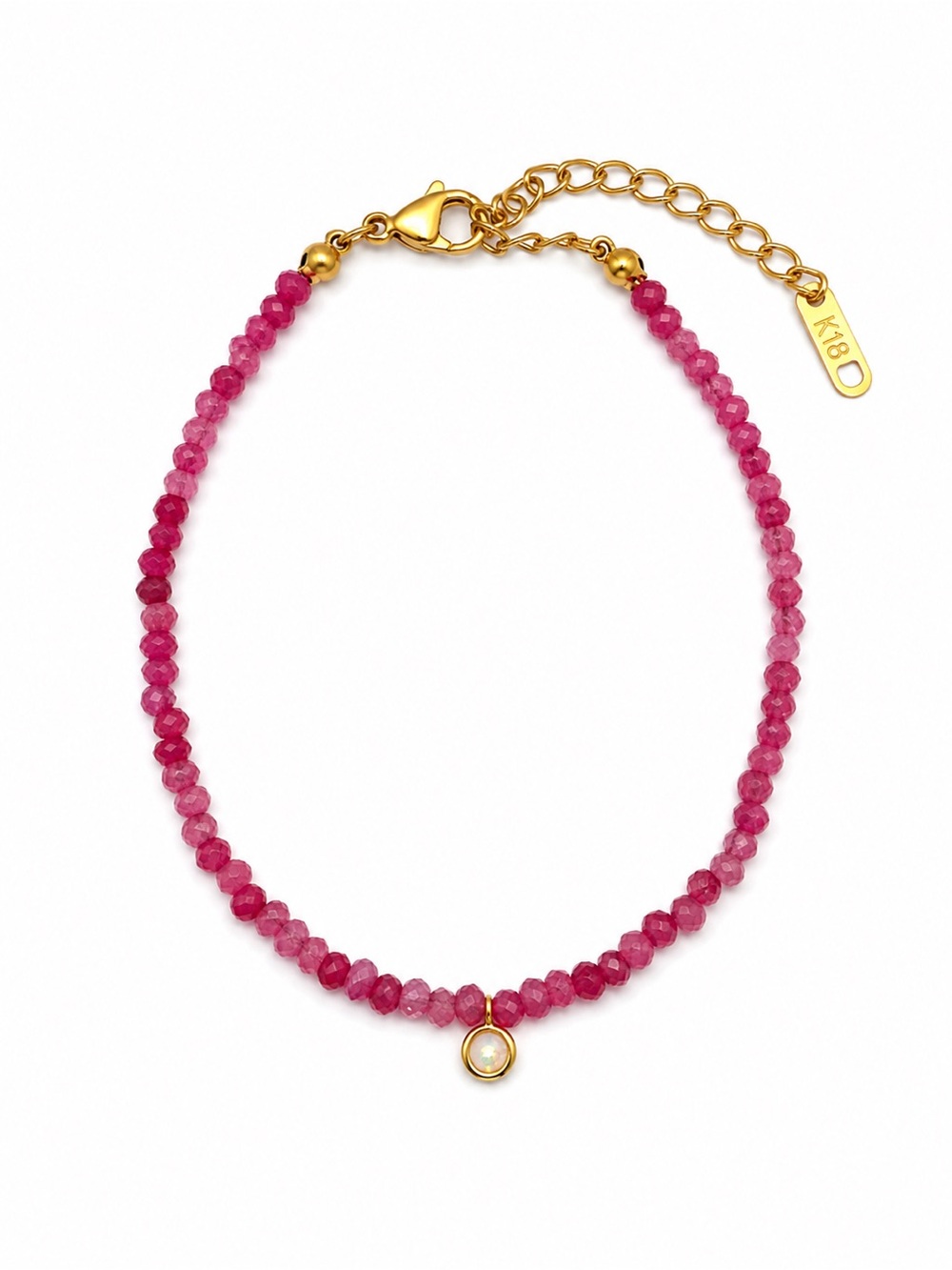 Hibiscus Gemstone Bracelet #EB4